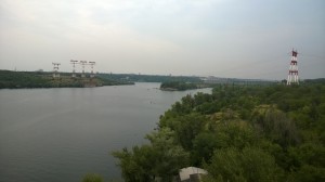 Вид с моста на Днепр